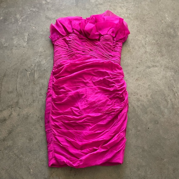 Vintage MARCHESA Notte Silk Mini Cocktail Dress - Picture 1 of 10